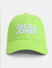 Neon Green Logo Print Baseball Cap_409505+1